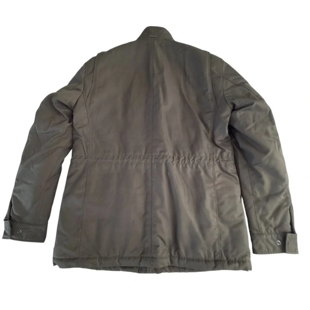 Hugo Boss Men's Dark Green‎ Centin Cotton Quilted Parka, Sizes 38